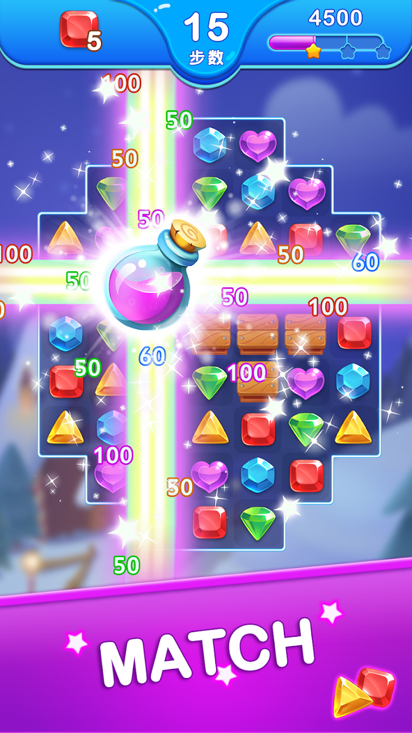 Jewel Blast Dragon gameplay screenshot